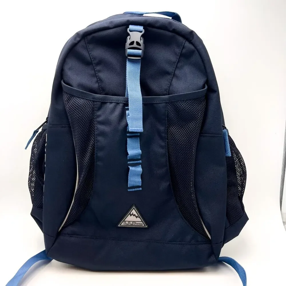 L.L. BEAN Kid's Explorer Backpack 25L Classic Navy Deep Glacier Blue NWT